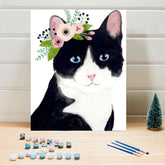 Cat Colorful Paint by Numbers for Adults Kids DIY Canvas Painting Kits - Wall Art Decor - XoticBrands Home Decor
