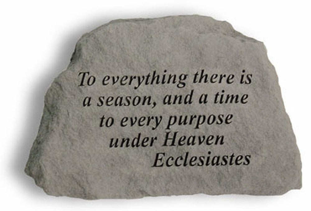 To Everything There Is A Season... Memorial Garden Stone - XoticBrands Home Decor
