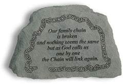 Our Family Chain Is Broken... Inspirational Garden Stone - XoticBrands Home Decor