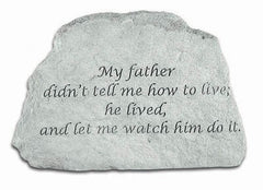 My Father Didn'T Tell Me... Inspirational Garden Stone - XoticBrands Home Decor