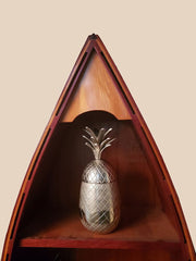Aluminium Pineapple Storage Decor, Home Accent, XoticBrands, XoticBrands Home Decor