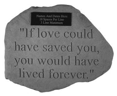 If Love Could Have...Personalized Memorial Pet Stone - XoticBrands Home Decor