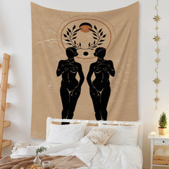 Bohemian Woman Wall Tapestry Hanging 51 x 24 Inches - XoticBrands Home Decor