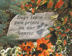 Dogs Leave Pawprints... Memorial Pet Stone - XoticBrands Home Decor