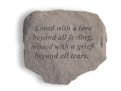 Loved With A Love... Memorial Garden Stone - XoticBrands Home Decor
