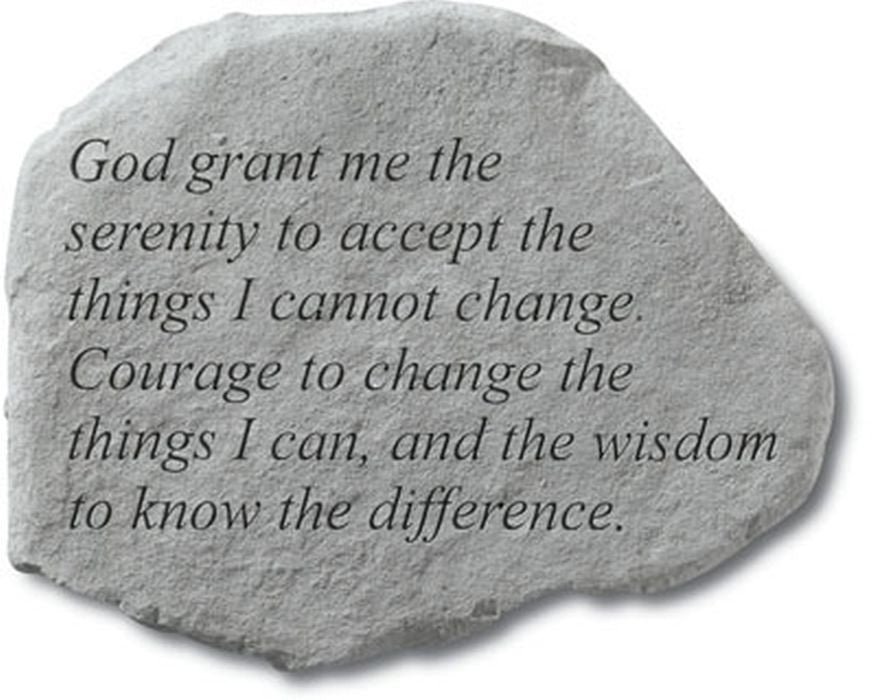 God Grant Me The Serenity Memorial Garden Stone - XoticBrands Home Decor