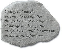 God Grant Me The Serenity Memorial Garden Stone - XoticBrands Home Decor
