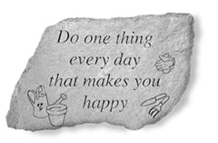 Do one thing… Memorial Garden Stone Décor, Memorial & Inspirational, Kayberry, XoticBrands Home Decor