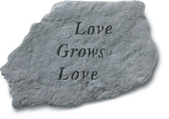 Love Grows Love… Memorial Garden Stone Décor, Memorial & Inspirational, Kayberry, XoticBrands Home Decor