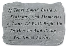 If Tears Could… Memorial Garden Stone Décor, Memorial & Inspirational, Kayberry, XoticBrands Home Decor