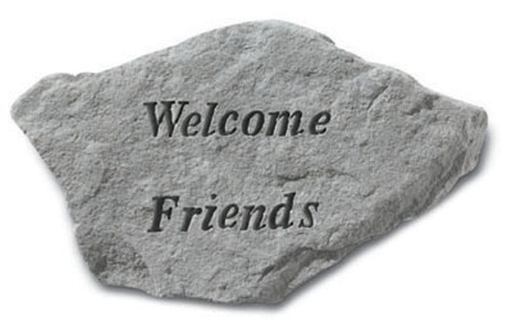 Welcome Friends... Memorial Garden Stone - XoticBrands Home Decor