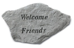 Welcome Friends... Memorial Garden Stone - XoticBrands Home Decor