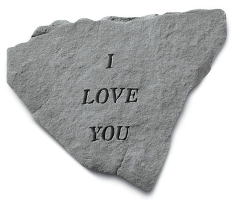 I Love You Memorial And Inspirational Stone - XoticBrands Home Decor