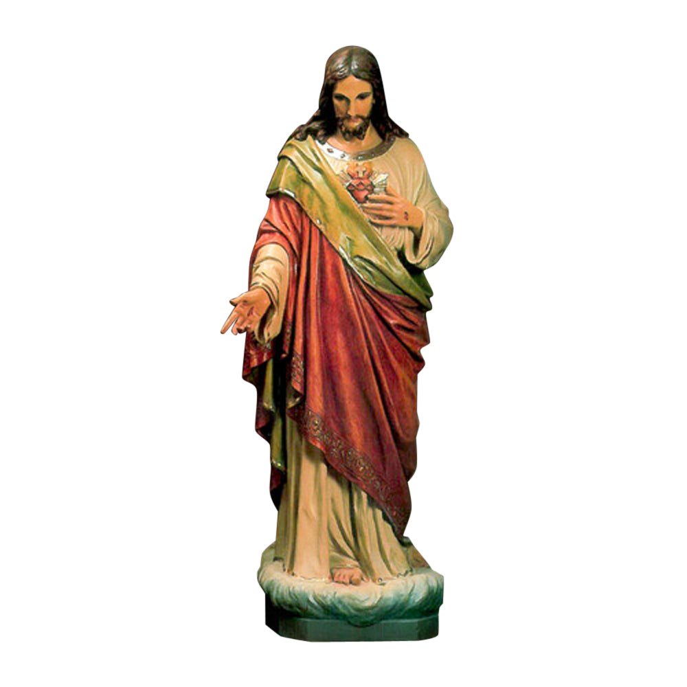 Sacred Heart 5'2" Religious Sculpture - XoticBrands Home Decor