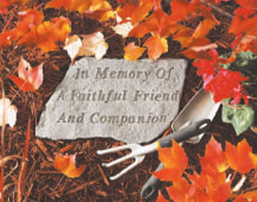In Memory Of Faithful Memorial Garden Stone - XoticBrands Home Decor
