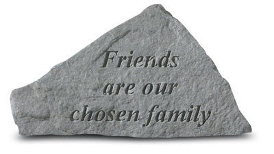 Friends Are Our Chosen Family Inspirational Garden Stone - XoticBrands Home Decor