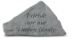 Friends Are Our Chosen Family Memorial Garden Stone - XoticBrands Home Decor