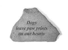 Dogs leave paw prints… Memorial Pet Stone Décor, Memorial & Inspirational, Kayberry, XoticBrands Home Decor