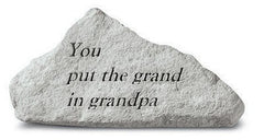 You Put The Grand Inspirational Garden Stone - XoticBrands Home Decor