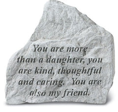 You Are More Than A Daughter Memorial Garden Stone - XoticBrands Home Decor