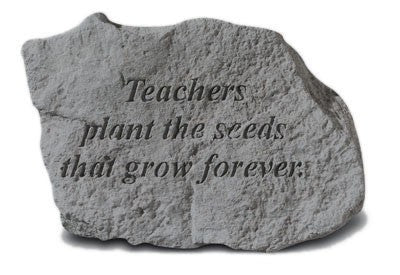 Teachers Plant Inspirational Garden Stone - XoticBrands Home Decor