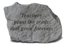 Teachers Plant Memorial Garden Stone - XoticBrands Home Decor