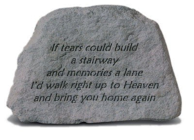 If Tears Could Build Inspirational Garden Stone - XoticBrands Home Decor