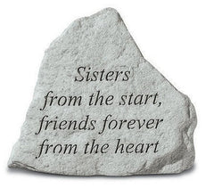 Sisters From The Start, Friends... Memorial Garden Stone - XoticBrands Home Decor