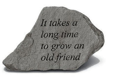 It Takes A Long Time To... Inspirational Garden Stone - XoticBrands Home Decor