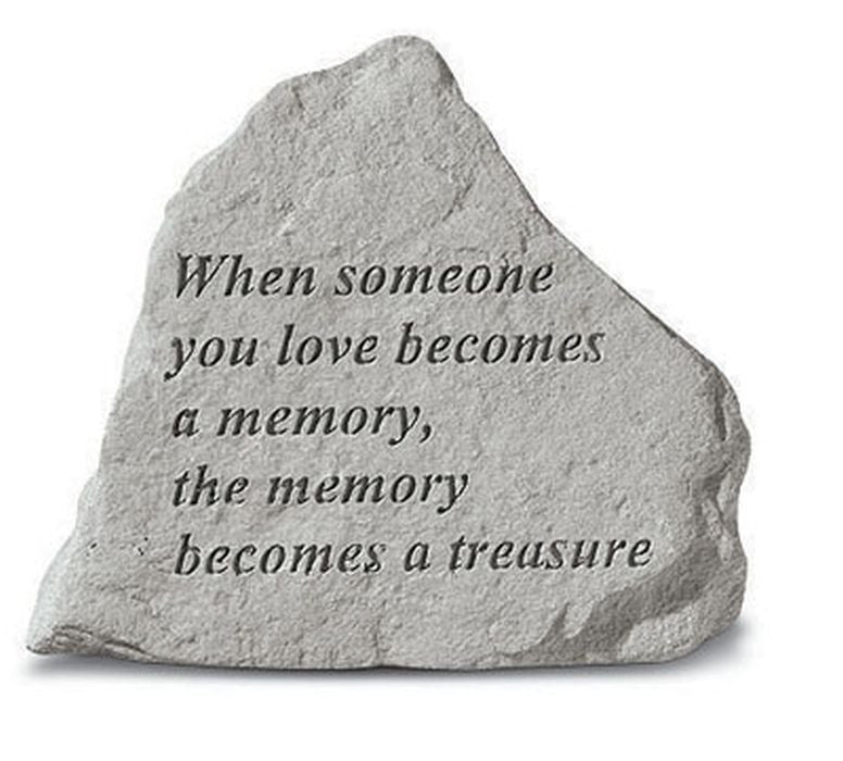 When Someone You Love Becomes Memorial Garden Stone - XoticBrands Home Decor