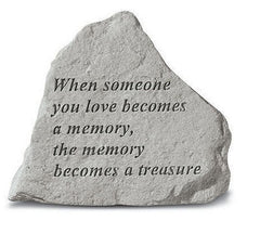 When Someone You Love Becomes Memorial Garden Stone - XoticBrands Home Decor