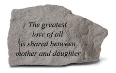 The Greatest Love Of All Is Shared... Memorial Garden Stone - XoticBrands Home Decor