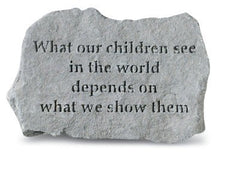 What Our Children See In... Inspirational Garden Stone - XoticBrands Home Decor
