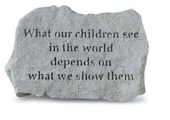What Our Children See In... Memorial Garden Stone - XoticBrands Home Decor