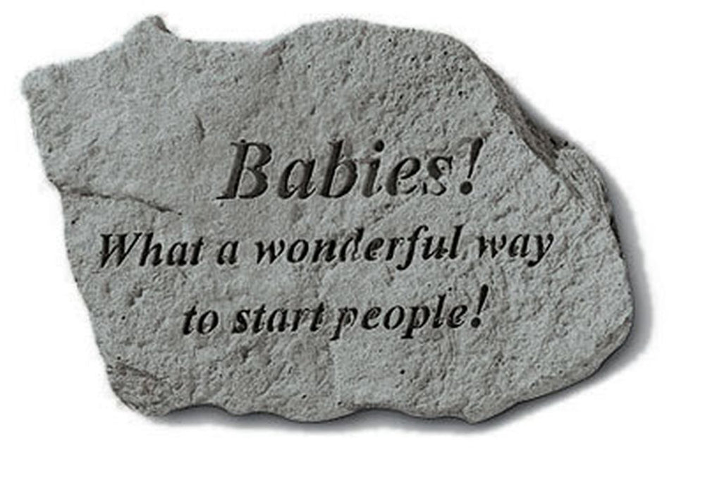 Babies! What A Wonderful Way..... Memorial And Inspirational Stone - XoticBrands Home Decor