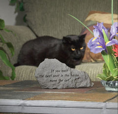 If You Want The Best Seat In The House... Memorial Pet Stone - XoticBrands Home Decor