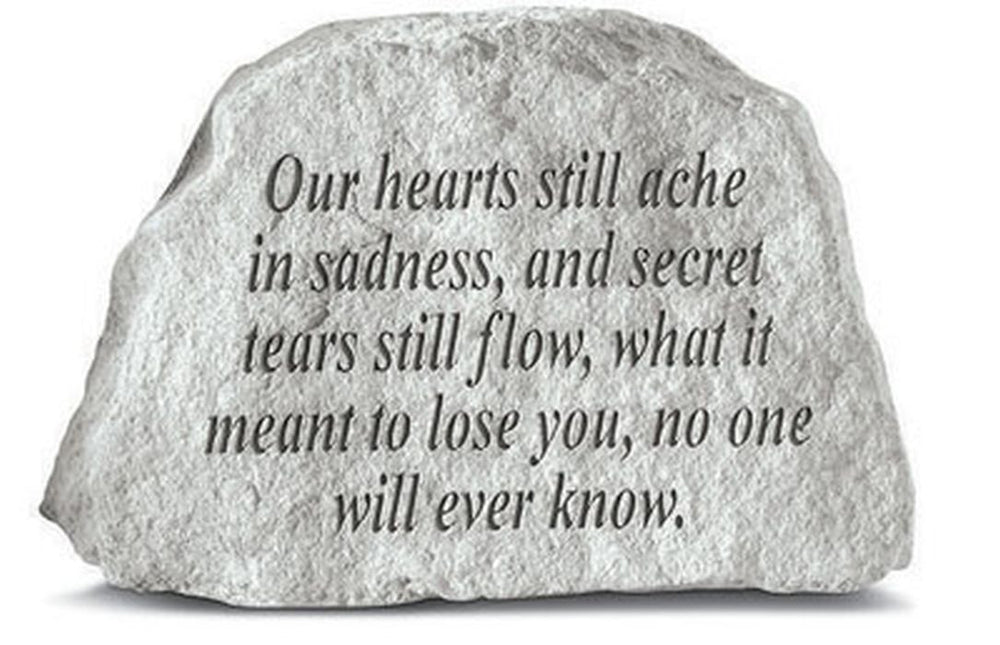 Our Hearts Still Ache... Memorial Garden Stone - XoticBrands Home Decor