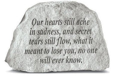 Our Hearts Still Ache... Inspirational Garden Stone - XoticBrands Home Decor