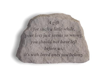 A Gift For Such A Little While... Inspirational Garden Stone - XoticBrands Home Decor