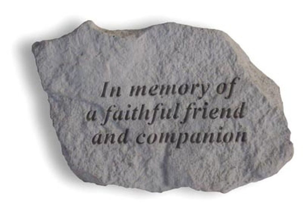 In Memory Of A Faithful Friend... Memorial Garden Stone - XoticBrands Home Decor