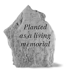Planted As A Living Memorial... Memorial Garden Stone - XoticBrands Home Decor