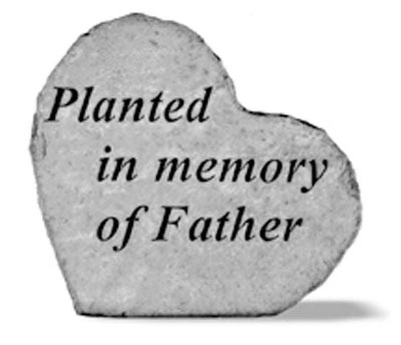 Planted In Memory Of Father Memorial Garden Stone - XoticBrands Home Decor