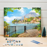 Ocean View Paint by Numbers for Adults Kids DIY Canvas Painting Kits - Wall Art Decor - XoticBrands Home Decor
