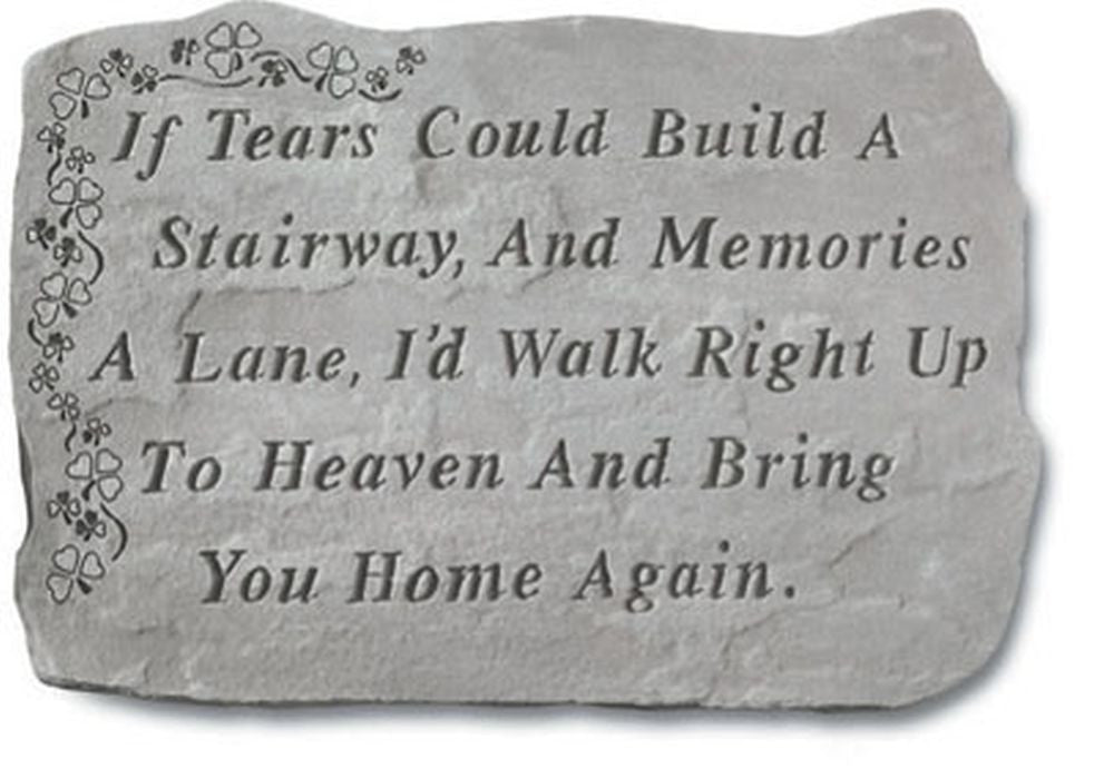 Shamrock - If Tears Could Build... Memorial Pet Stone - XoticBrands Home Decor
