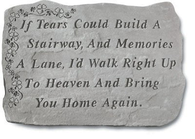Shamrock - If Tears Could Build... Memorial Garden Stone - XoticBrands Home Decor