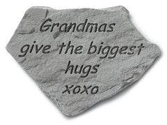 Grandmas Give The Biggest Hugs Memorial Garden Stone - XoticBrands Home Decor