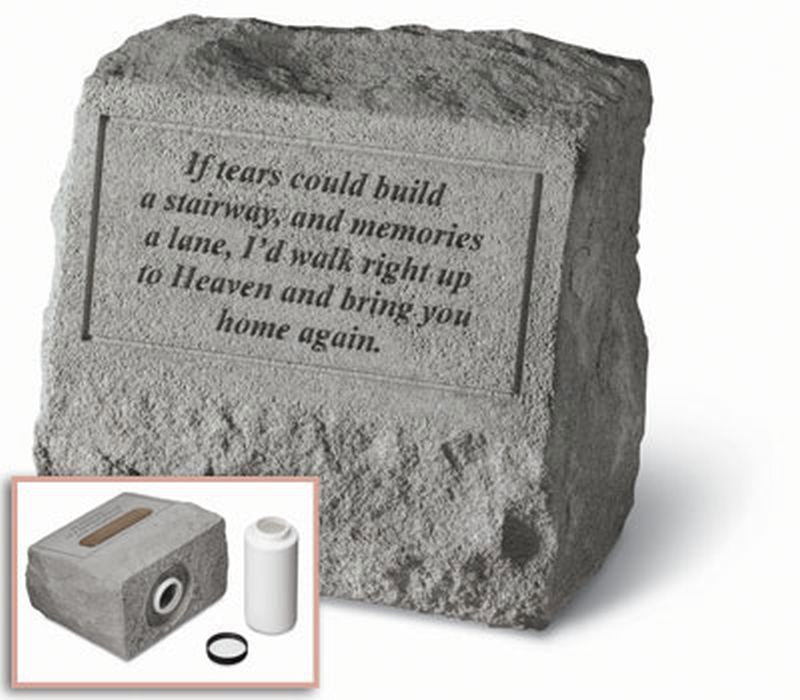 Headstone - If Tears Could Build... Memorial Garden Stone - XoticBrands Home Decor