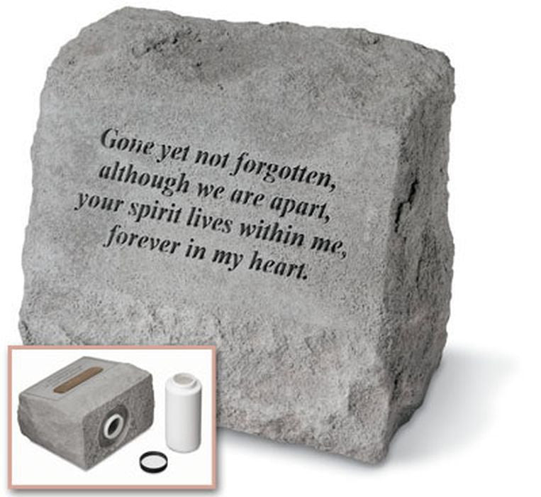 Headstone - Gone Yet Not Forgotten... Memorial Pet Stone - XoticBrands Home Decor