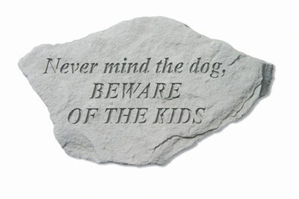 Never Mind The Dog, Beware... Memorial Pet Stone - XoticBrands Home Decor