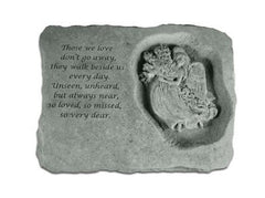 Those We Love Don'T Go Away W/ Angel... Memorial Pet Stone - XoticBrands Home Decor
